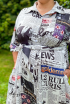 Šaty pre moletky s potlačou novín
